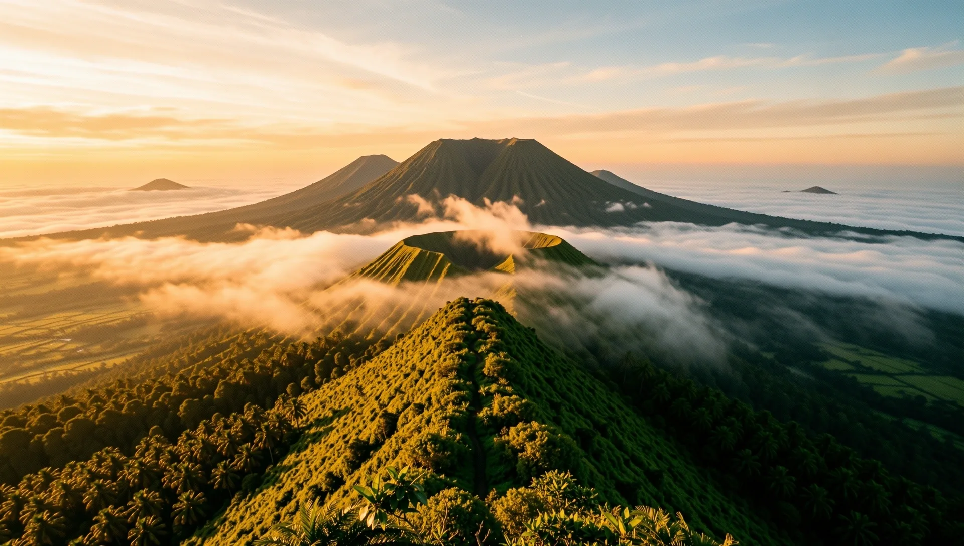 Indonesian Mountain Landscape